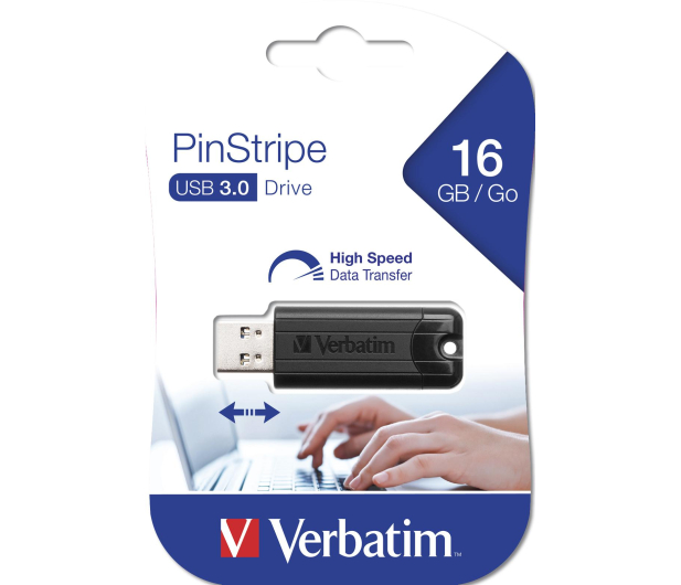 Verbatim 16GB PinStripe USB 3.0 - 1190698 - zdjęcie 2